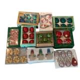 Assorted Christmas Ornaments in Boxes