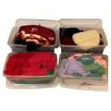 4 Plastic Totes of Women