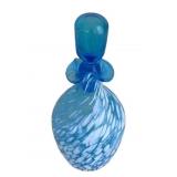 Confetti Art Glass Decanter/Cruet w/ ruffled rim
