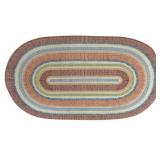 Oval Throw Rug - 36 x 20