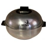 Vintage Aluminum Bun Warmer - 12 x 8 x 9