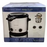 Euro Pro Kitchen Stainless Steel Deep Fryer in Box