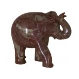 Marble Elephant Statue - 6 x 7