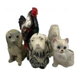 5 Ceramic Animals