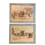 2 Framed Prints 12"x15.5"