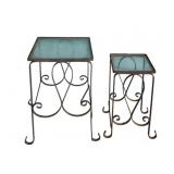 Nesting Tables w/ Glass Tops