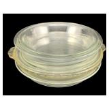 7 Round Glass Pie Dishes - 9" round