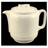Vtg White Ceramic Teapot 8"x9"x6"