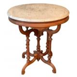 Marble Top Table 28.5"x24"x18"