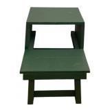 Wood Stool 17"x14"x16"