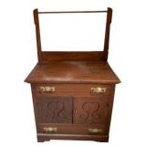 Antique Washstand w/ towel bar 47"x28"x16"