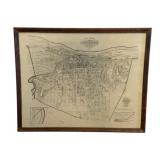 Framed Map 17.25"x21.5"