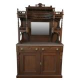 Marble Top 2pc Buffet - 80 x 45 x 18