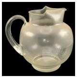 Glass Pitcher 8.5"x9"x7"