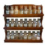 Vintage Spice Rack 15"x15"x2.25"