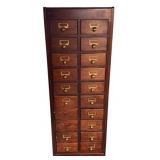 Vintage Card Catalog File - missing some pulls