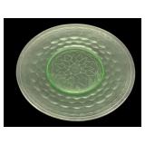 Uranium Green Glass Plate 9.5"