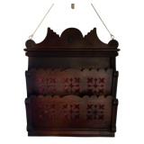 Wood Wall Pocket Shelf 27"x24"x6"