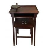 Vintage Phone Table w/ Stool 34"x21"x15"