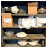 Assorted Items on 4 Shelves