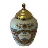 Delft Virginia Ginger Jar 7.5"x5"