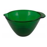 Green Glass Mixing Bowl 4.75"x9"x7.5"