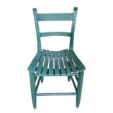 Painted Wood Chair 33"x18"x15"
