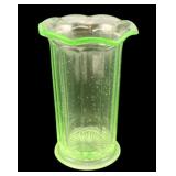 Uranium Glass Vase 5.5"x3.5"