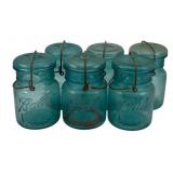 6 Ball Mason Jars 6" tall