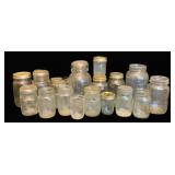 Clear Glass Mason Jars, assorted sizes