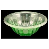 Uranium Glass Mixing Bowl 4"x9.5"