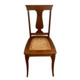 Wood Chair w/ Cane Seat 36.5"x16"x16"
