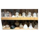 Assorted Items on 2 Shelves