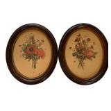 2 Framed  J.L. Prevost Botanical Floral Prints