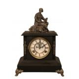 Antique Waterbury Mantle Clock 17"x14.5"x6"
