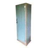 Wood Storage Cabinet w/ Contents