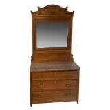 Antique Dresser w/ Mirror 82"x41"x18.5"