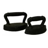 2 Cast Iron SAD Irons 3"x4.5"