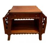 Wood Side Table 22"x29"x14"