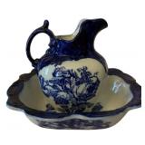Ironstone Stafford shire Bowl & Pitcher
