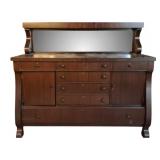 Antique Mahogany Buffet - 56.5 x 66 x 25