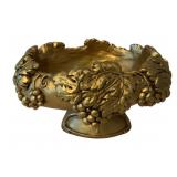 Painted Plaster Compote 9"x15"x12"