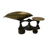 Antique Scale w/ Weights 10"x21"x9"
