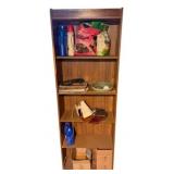 Shelf w/ assorted items on shelves only