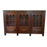 Wood Cabinet Bookcase 48.5"x74.5"x12"