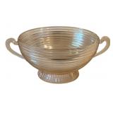 Pink Glass Mixing Bowl 5"x12"x9"