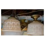 2 Hanging Vintage Light Fixtures