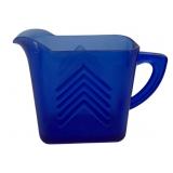 Blue Glass Pitcher 4"x6"x2.5"