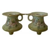 2 Nippon Candleholders - 3 x 4 x 3