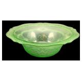 Uranium Glass Bowl 3"x9"